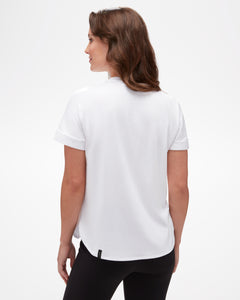 Women's Ethos Aspen Tee in White Back Photo