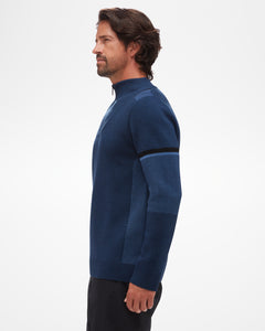 Aspen Norway Men's Sweater in Navy Side Photo