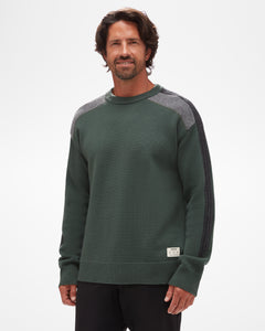 Aspen Ullr Men's Sweater in Northwood Green Front Photo