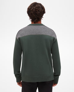 Aspen Ullr Men's Sweater in Northwood Green Back Photo