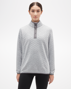 ASPENX Sullivan Sweater Heathered Grey Front