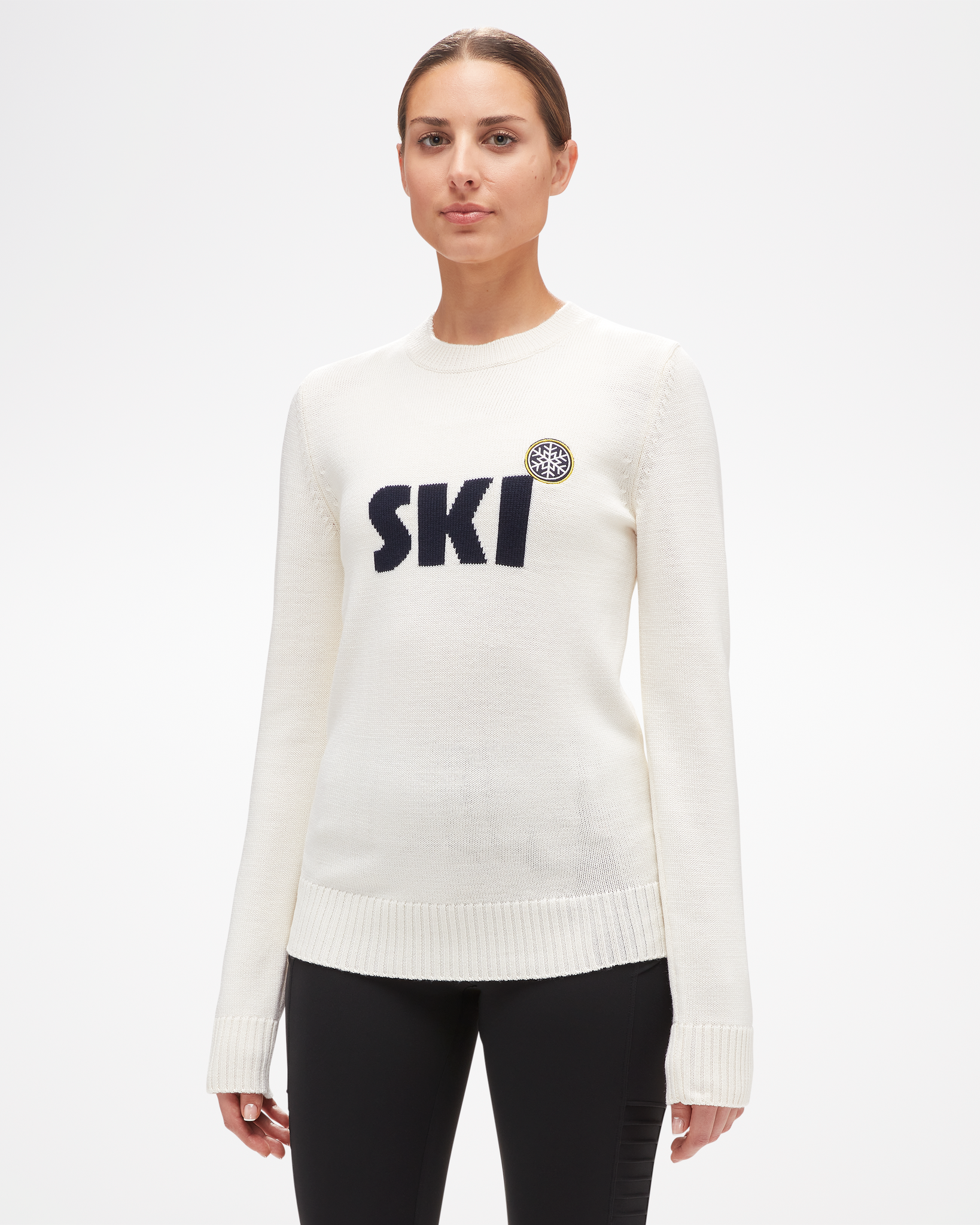 Women's Ski Sweater White
