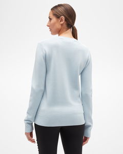 Women's Signature Aspen Sweater Light Blue Back