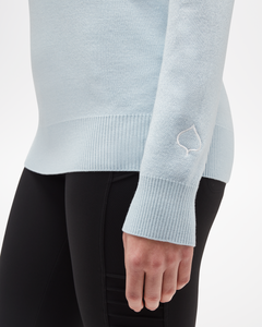 Women's Signature Aspen Sweater Light Blue Detail