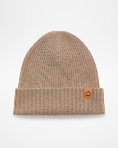 Leaf Gent's Bark Cashmere Beanie Front