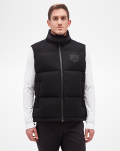 ASPENX Men's Wool Vest Black
