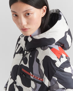 ASPENX Prada Women's Nylon Map Down Jacket Hood